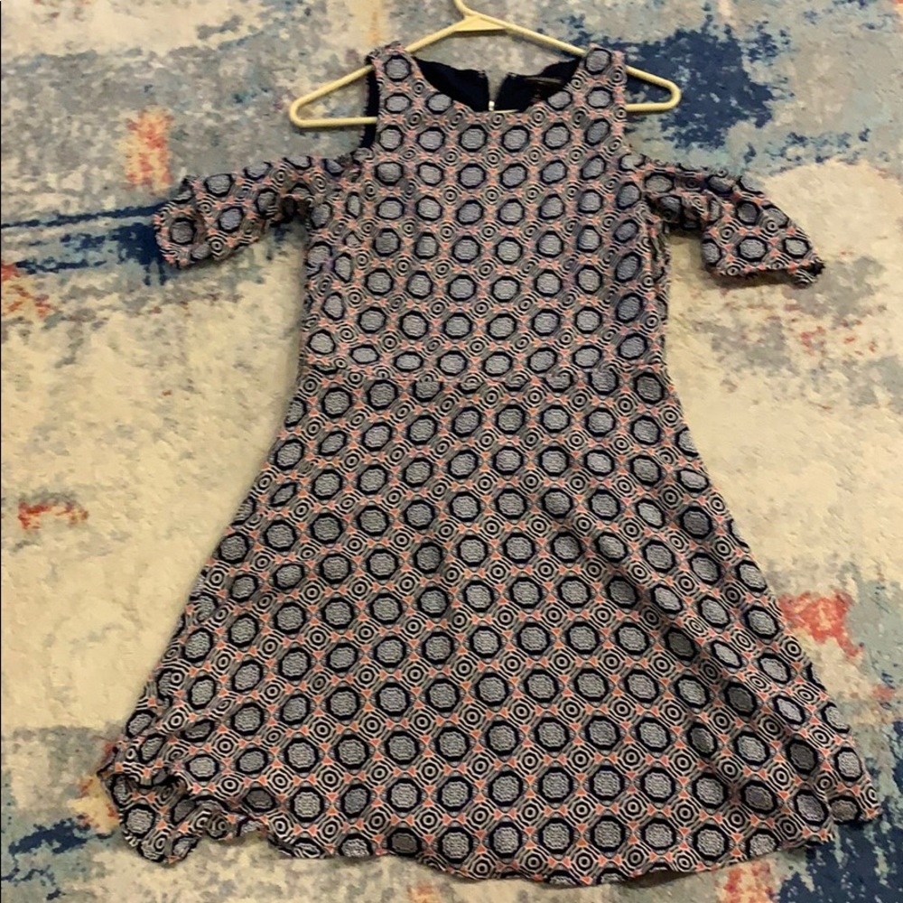 cold shoulder short sleeve dress.
